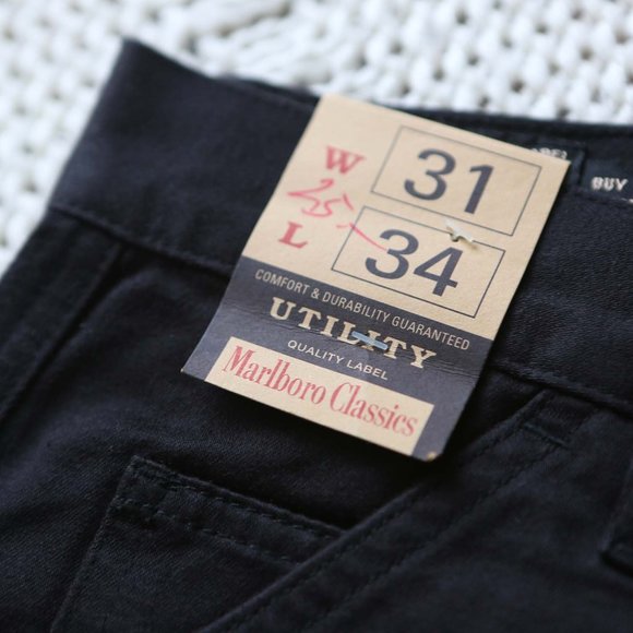 Marlboro Classics Men's Pants 31X34 NWT VTG Black - Picture 5 of 8